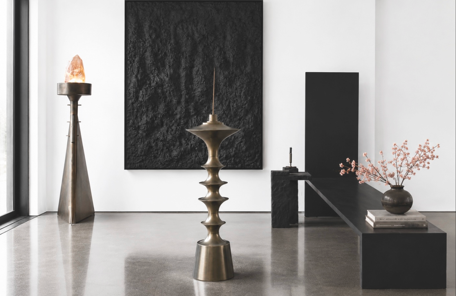 Candle holder modular system, interior installation