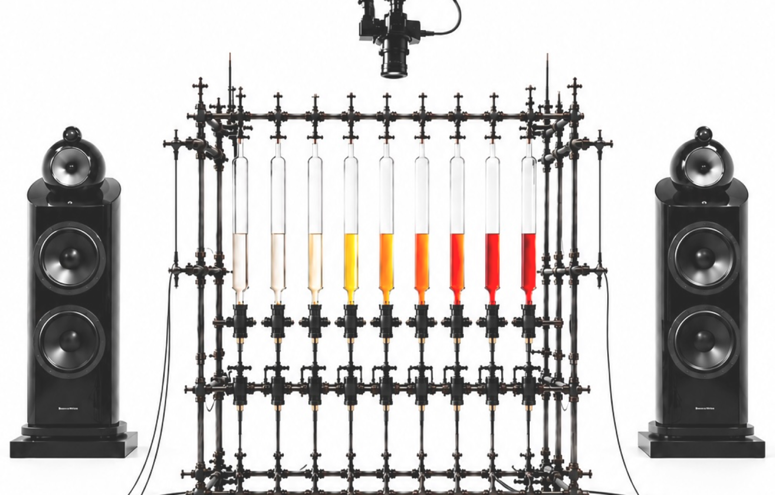 Resonance installation with reference speakers